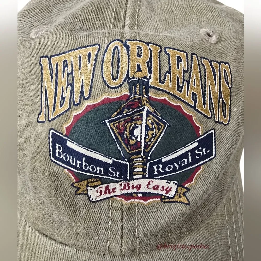 NEW ORLEANS Bourbon St. Royal St. Adult Unisex Ball Cap